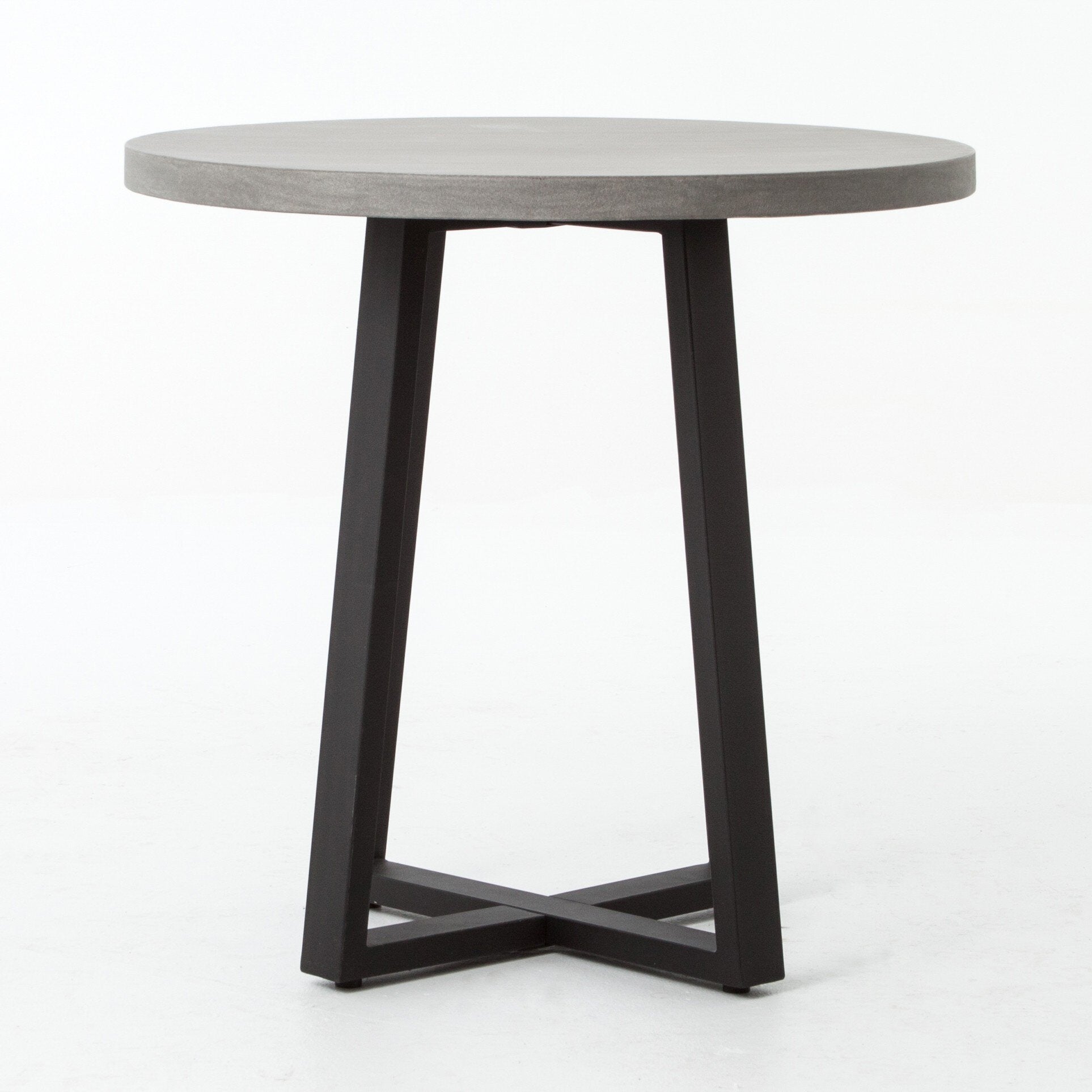 Cyrus Outdoor Round Dining Table - Light Grey