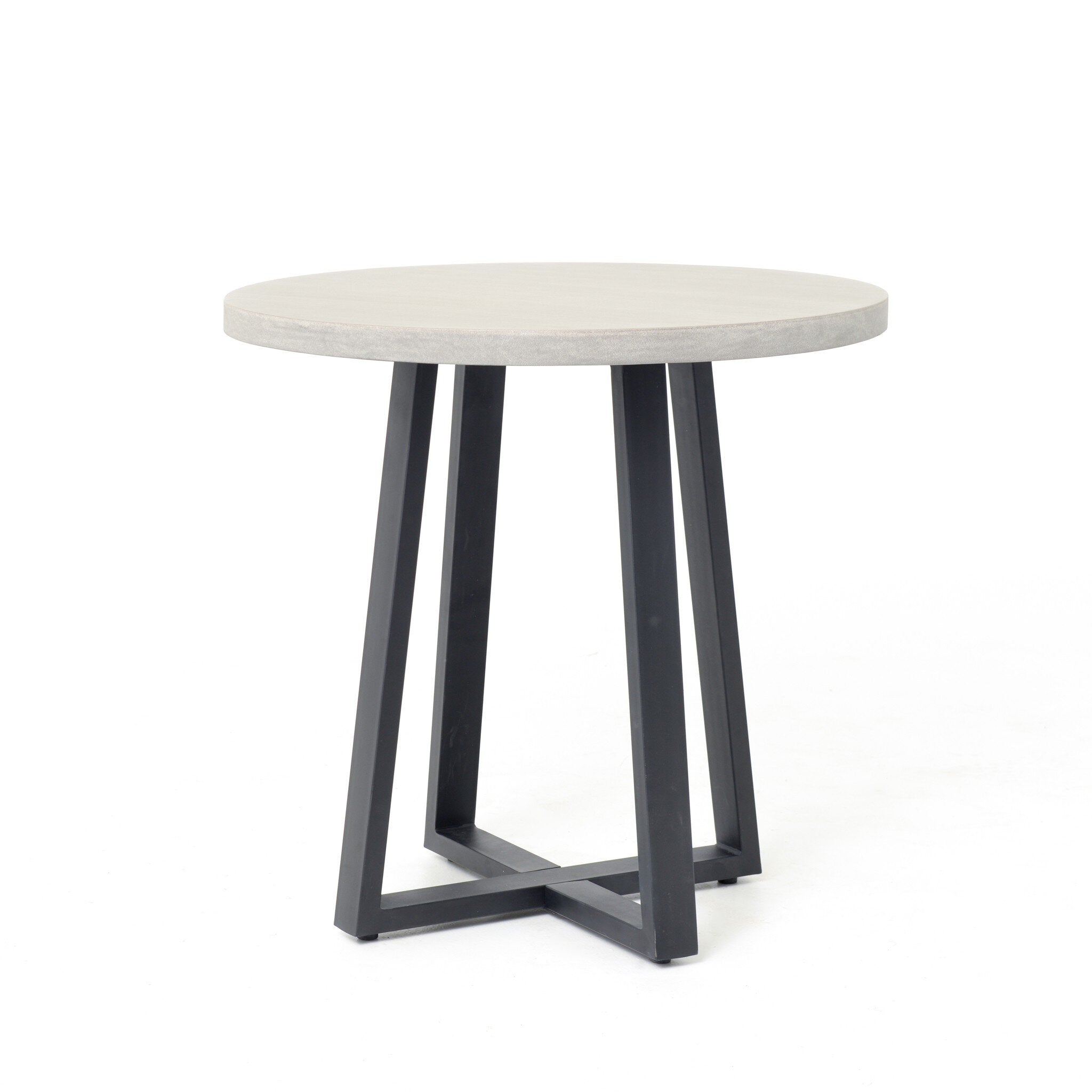 Cyrus Outdoor Round Dining Table - Light Grey