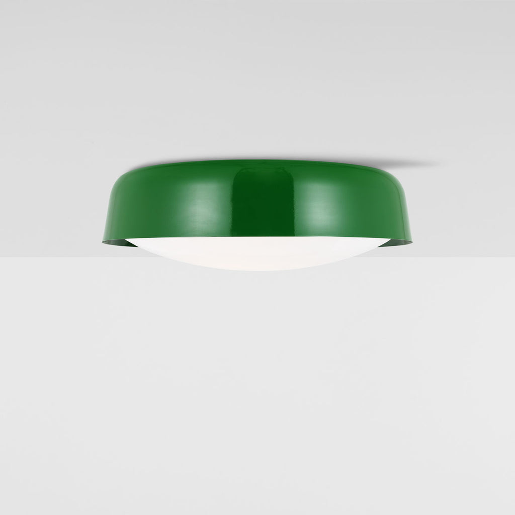 Draper Large Flush Mount Green