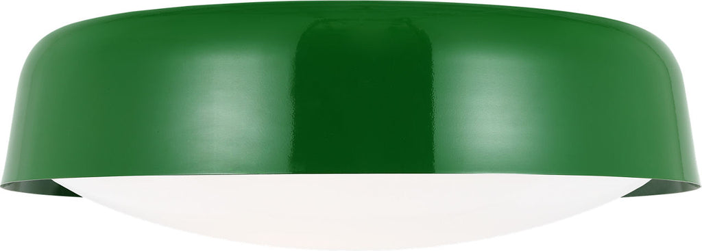 Draper Large Flush Mount Green