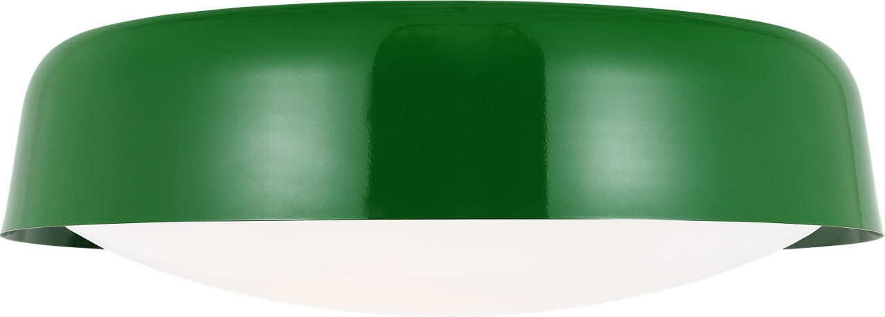 Draper Large Flush Mount Green