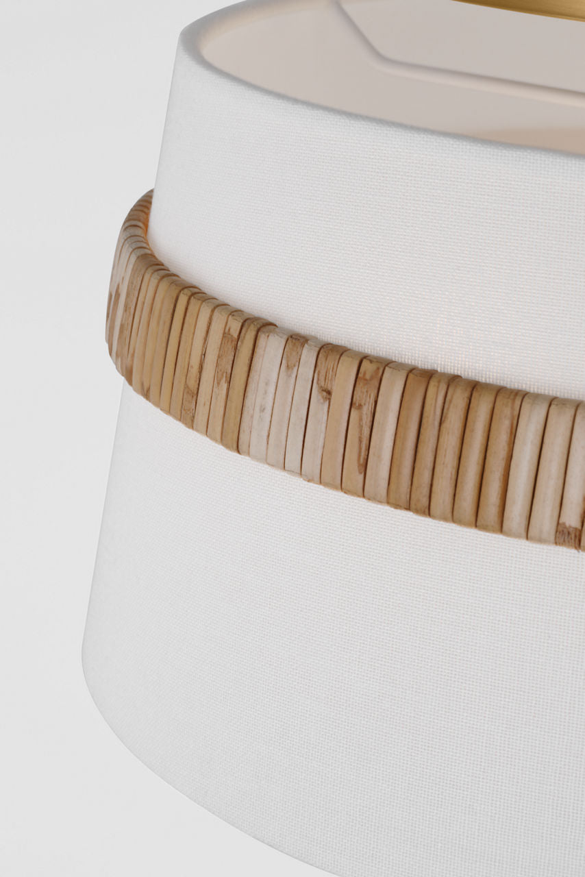 Cordtlandt Small Semi-Flush Mount Rattan