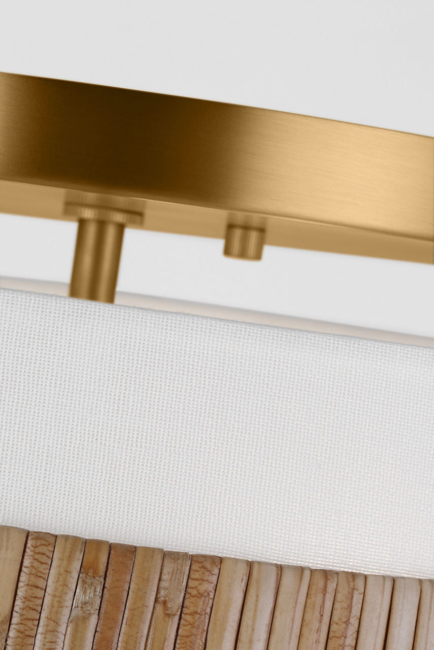 Cordtlandt Small Semi-Flush Mount Rattan