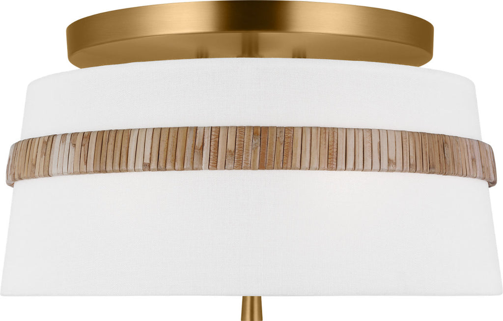 Cordtlandt Small Semi-Flush Mount Rattan