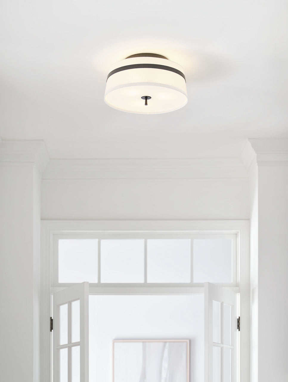 Cordtlandt Large Semi-Flush Mount Aged Iron