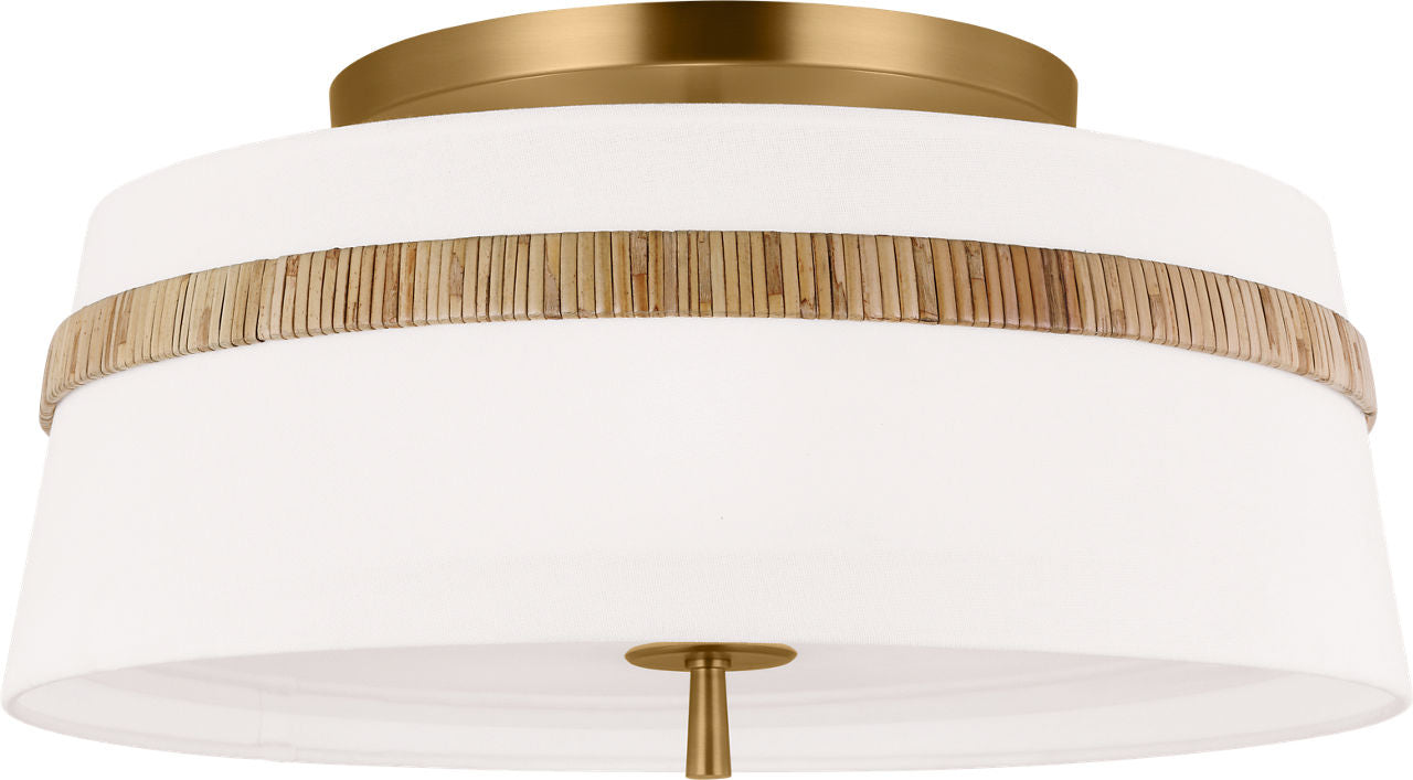 Cordtlandt Large Semi-Flush Mount Rattan