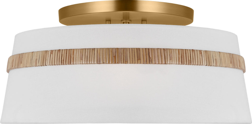 Cordtlandt Large Semi-Flush Mount Rattan