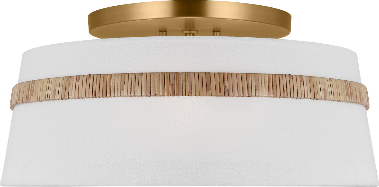 Cordtlandt Large Semi-Flush Mount Rattan