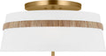 Cordtlandt Large Semi-Flush Mount Rattan