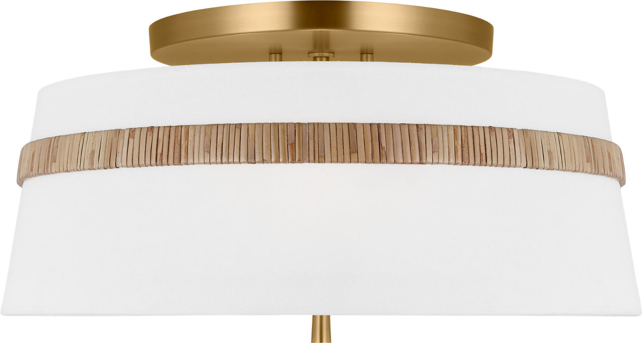 Cordtlandt Large Semi-Flush Mount Rattan