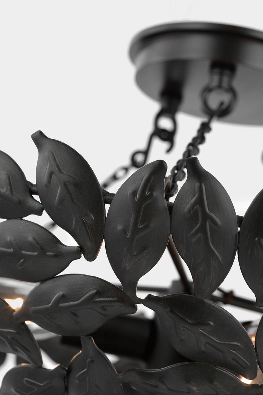 Kelan Semi Flush Mount Aged Iron
