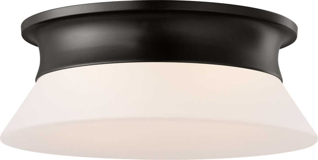 Panos Medium Flush Mount Aged Iron