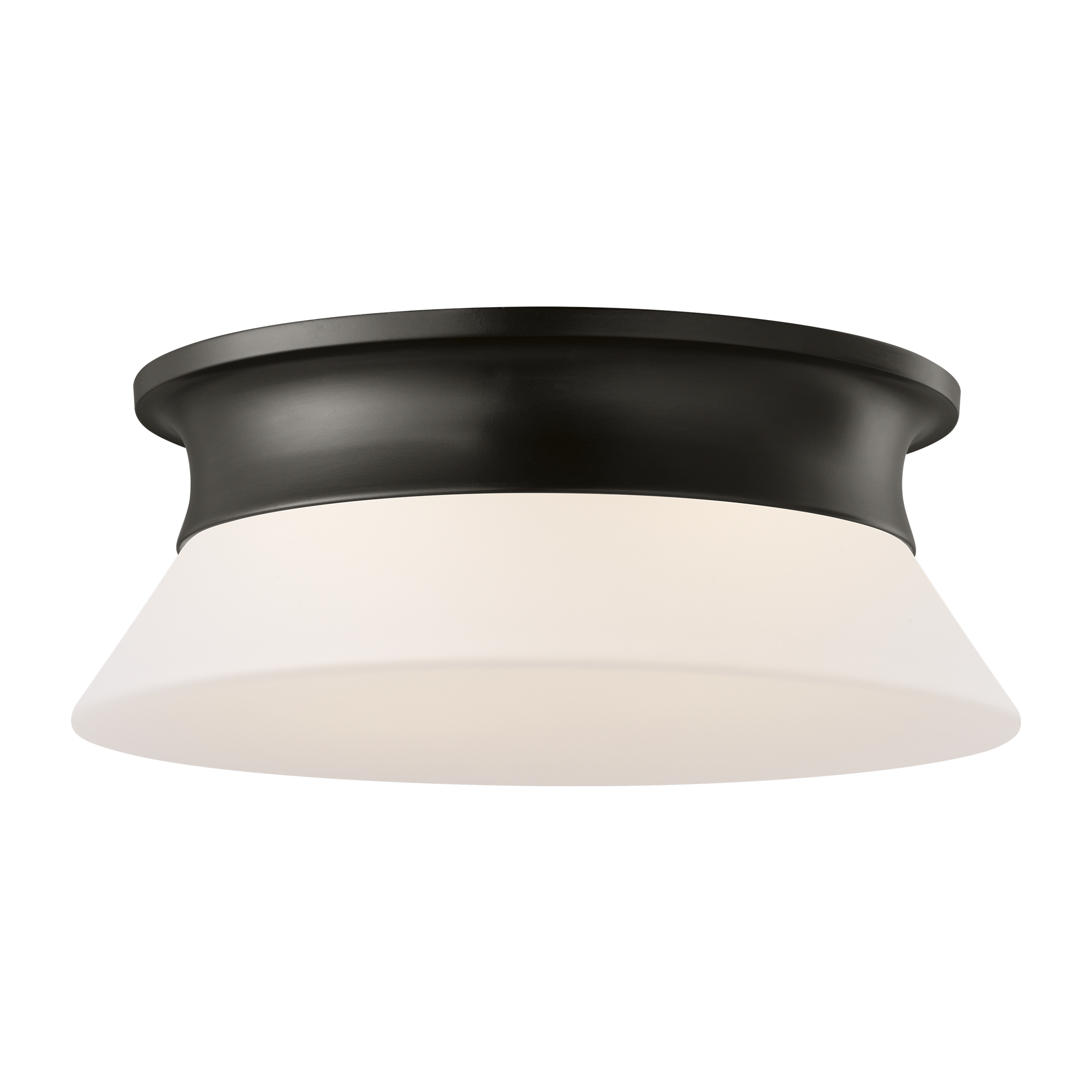 Panos Medium Flush Mount Aged Iron