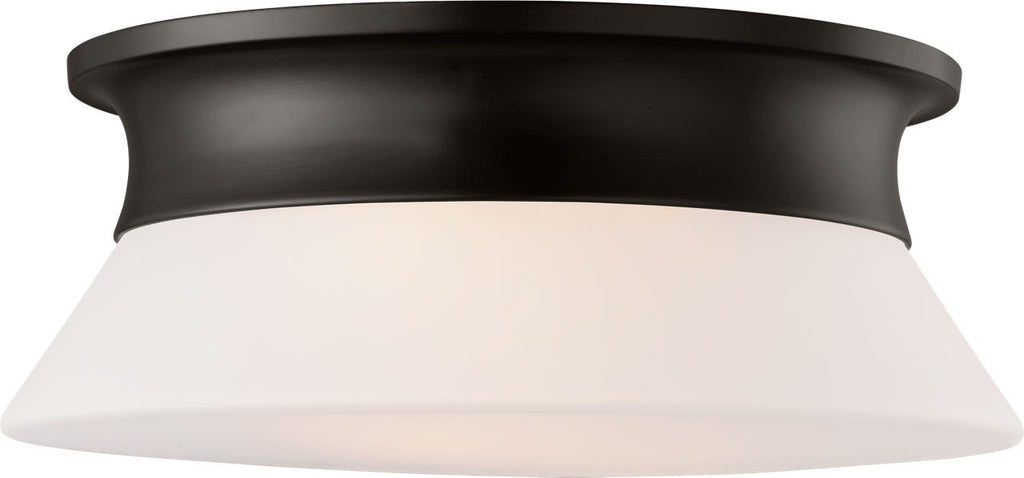 Panos Medium Flush Mount Aged Iron