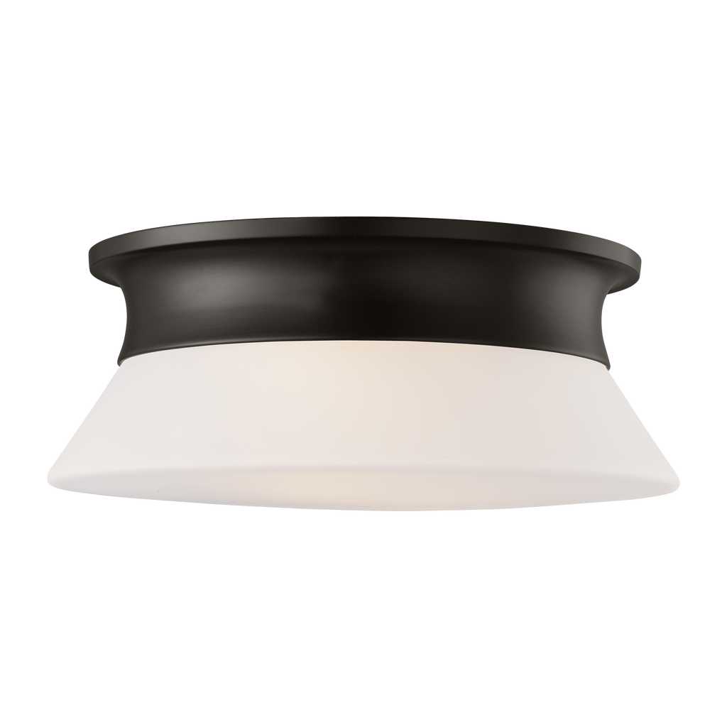 Panos Medium Flush Mount Aged Iron