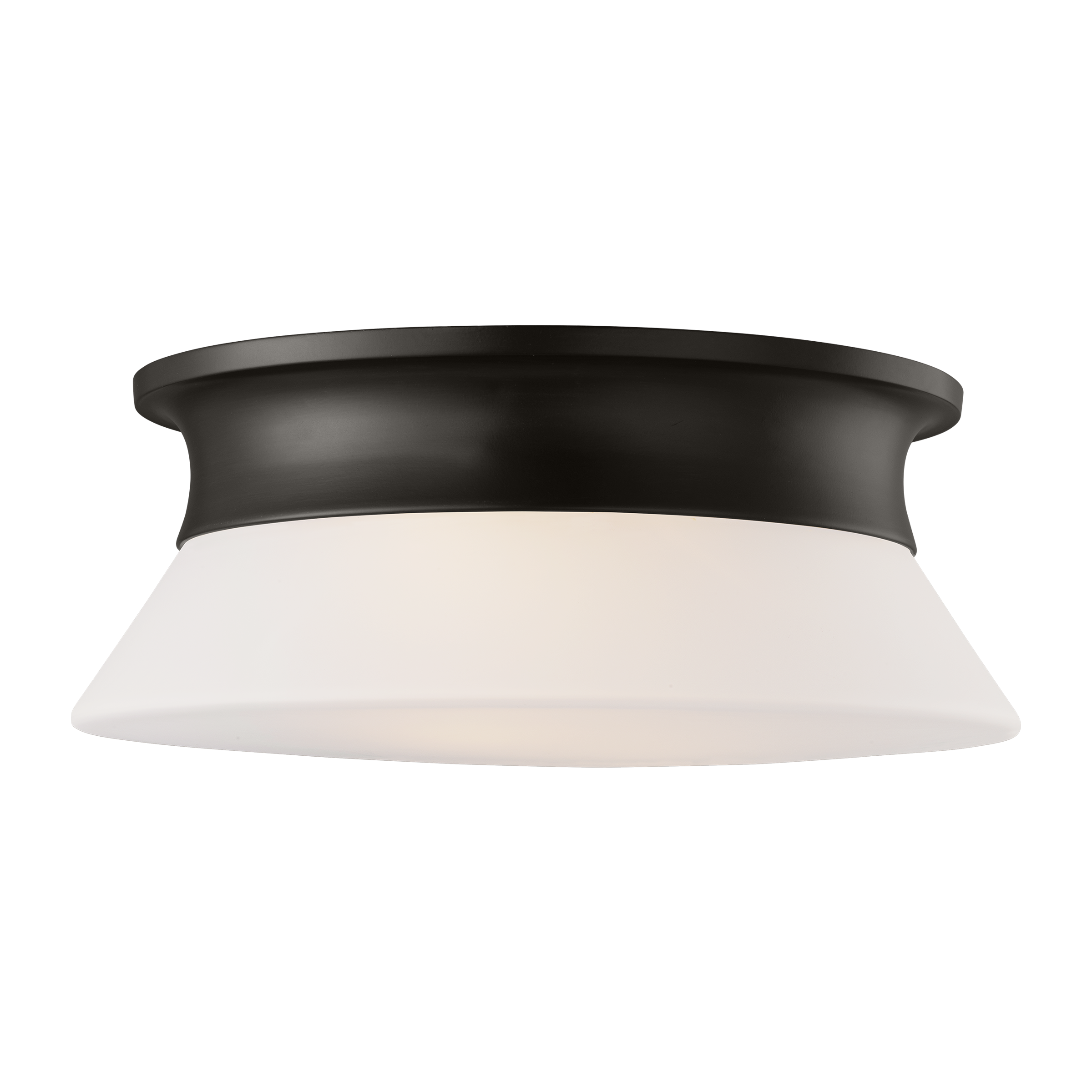 Panos Medium Flush Mount Aged Iron