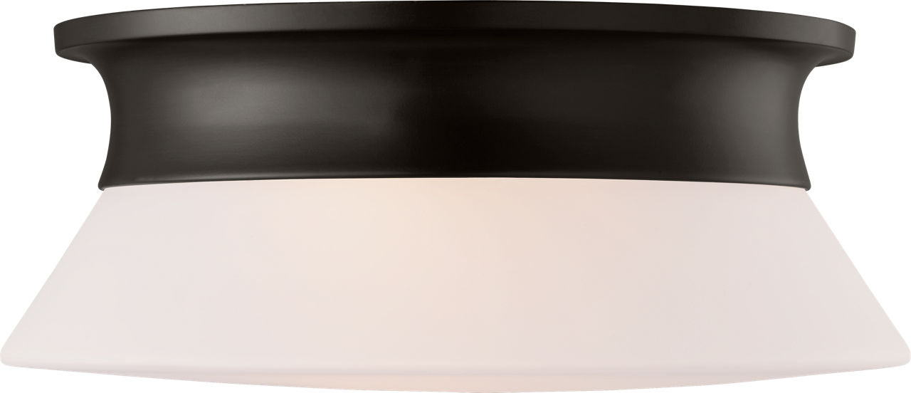 Panos Medium Flush Mount Aged Iron