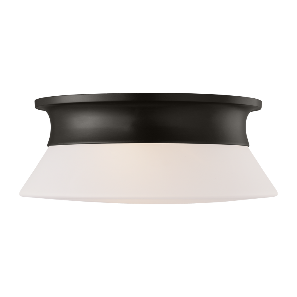 Panos Medium Flush Mount Aged Iron