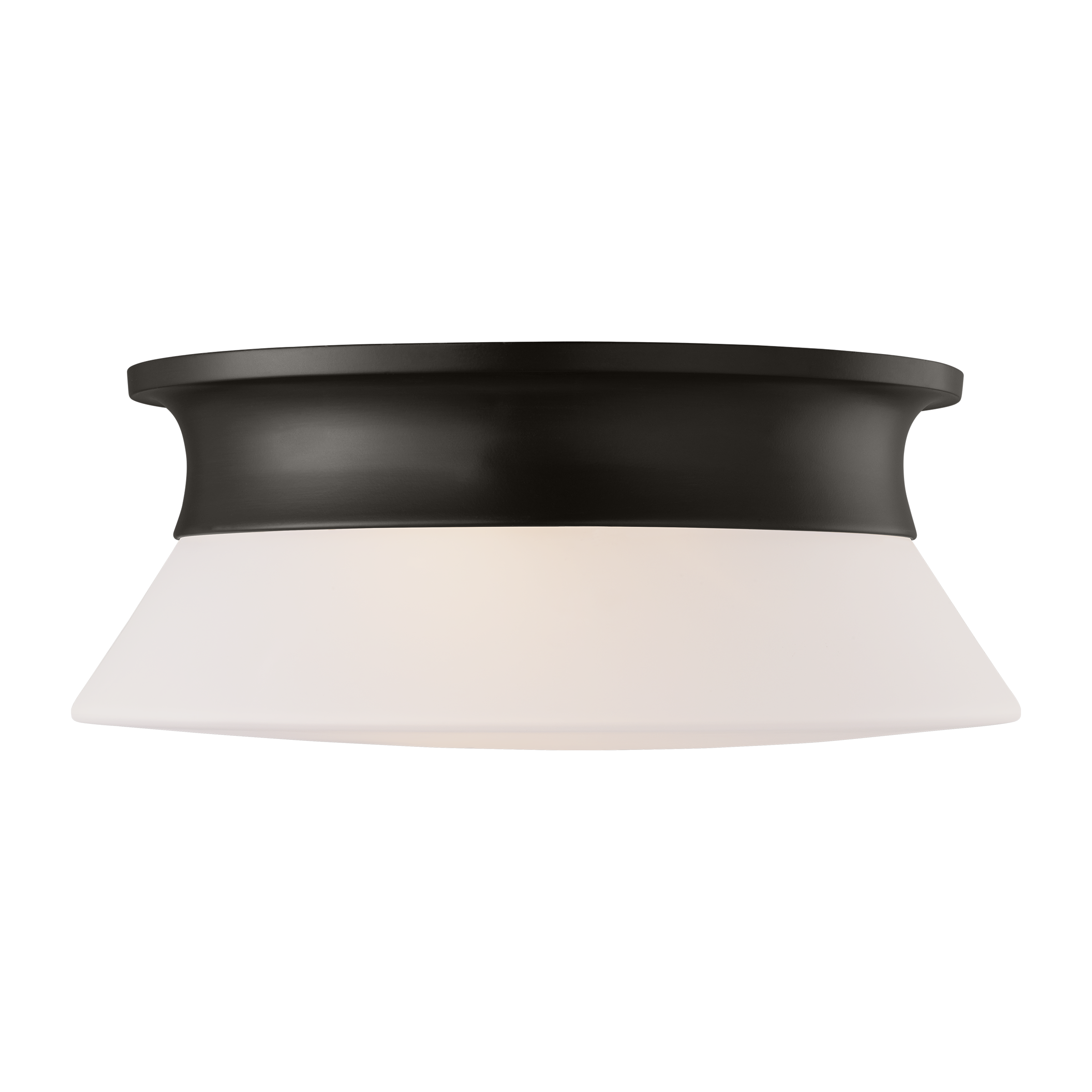 Panos Medium Flush Mount Aged Iron