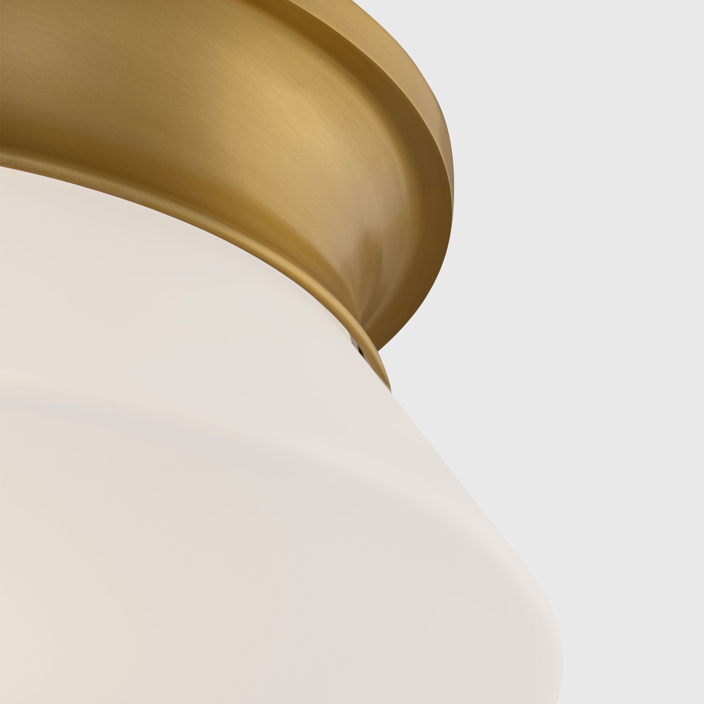 Panos Medium Flush Mount Burnished Brass