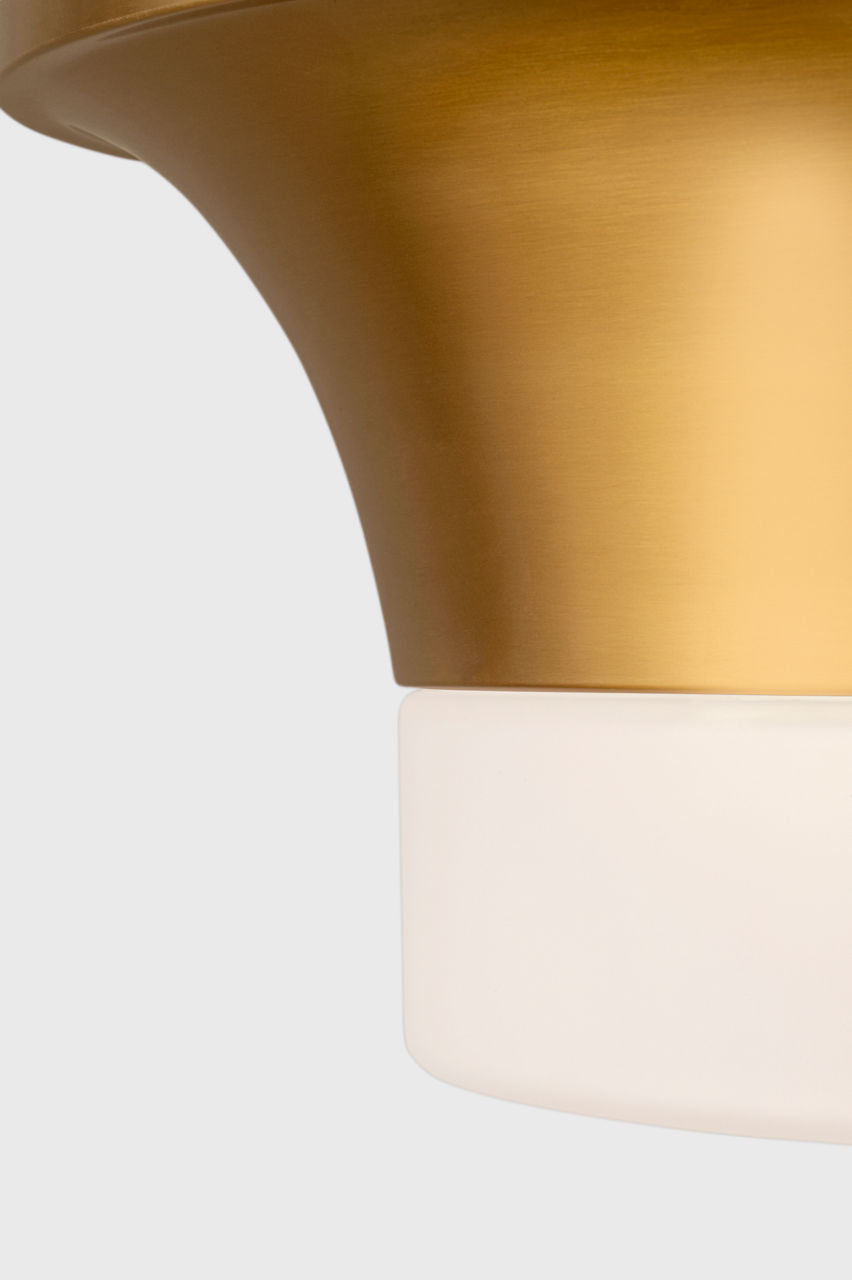Sina Medium Flush Mount Burnished Brass