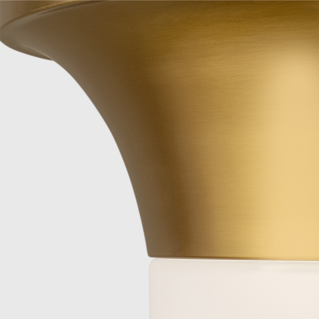 Sina Medium Flush Mount Burnished Brass