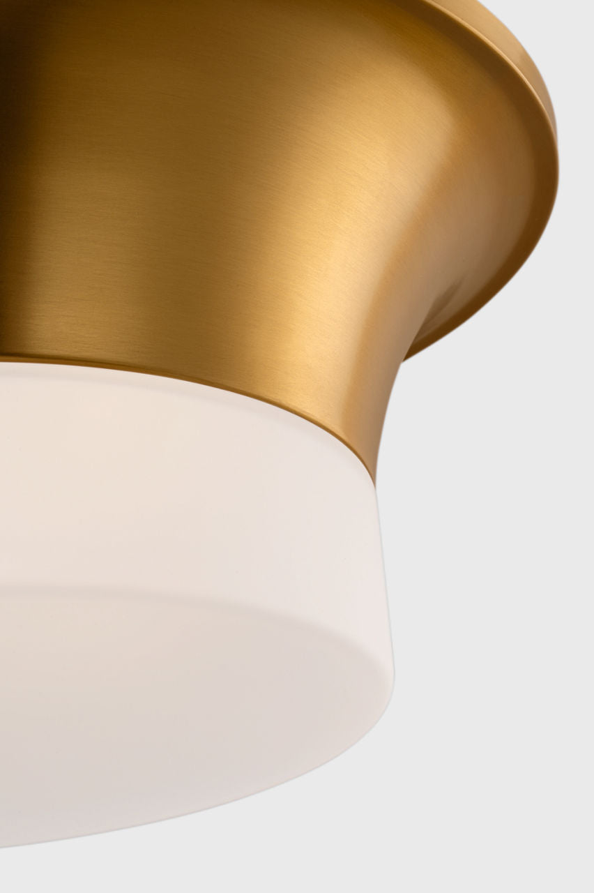 Sina Medium Flush Mount Burnished Brass