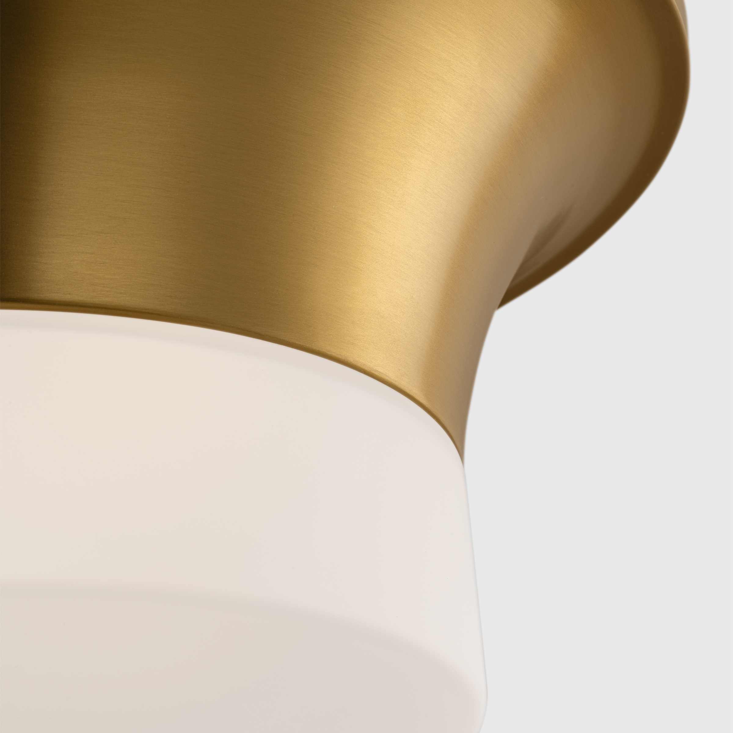 Sina Medium Flush Mount Burnished Brass