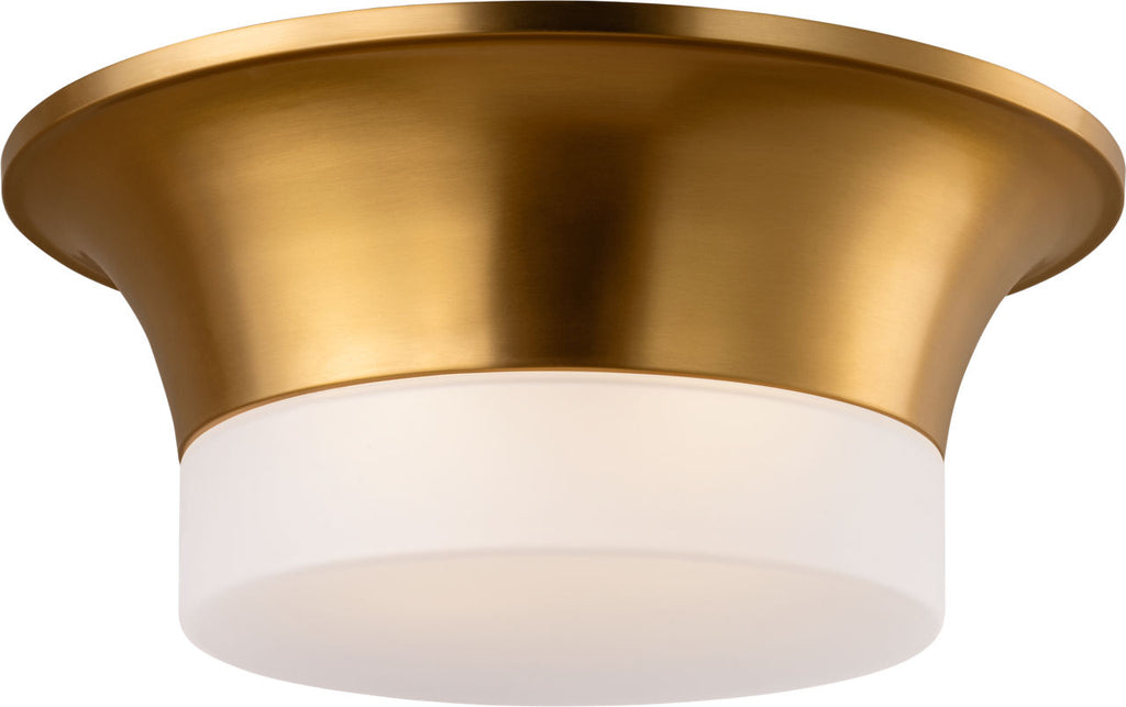 Sina Medium Flush Mount Burnished Brass