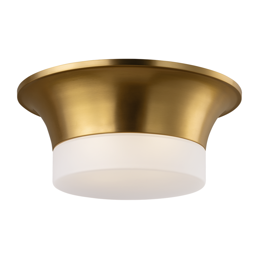 Sina Medium Flush Mount Burnished Brass