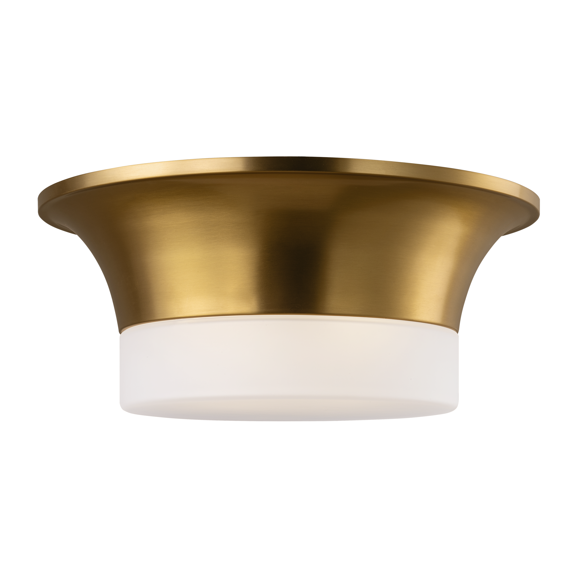 Sina Medium Flush Mount Burnished Brass