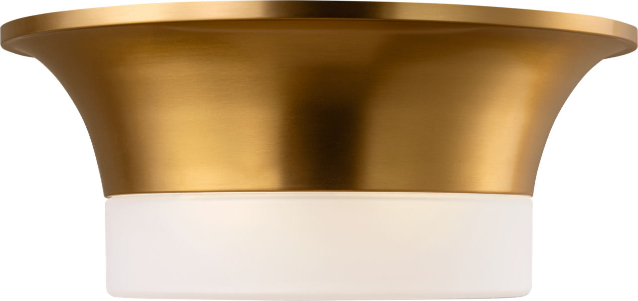 Sina Medium Flush Mount Burnished Brass