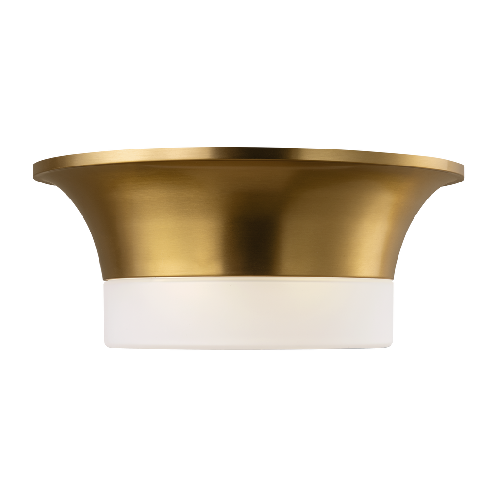 Sina Medium Flush Mount Burnished Brass