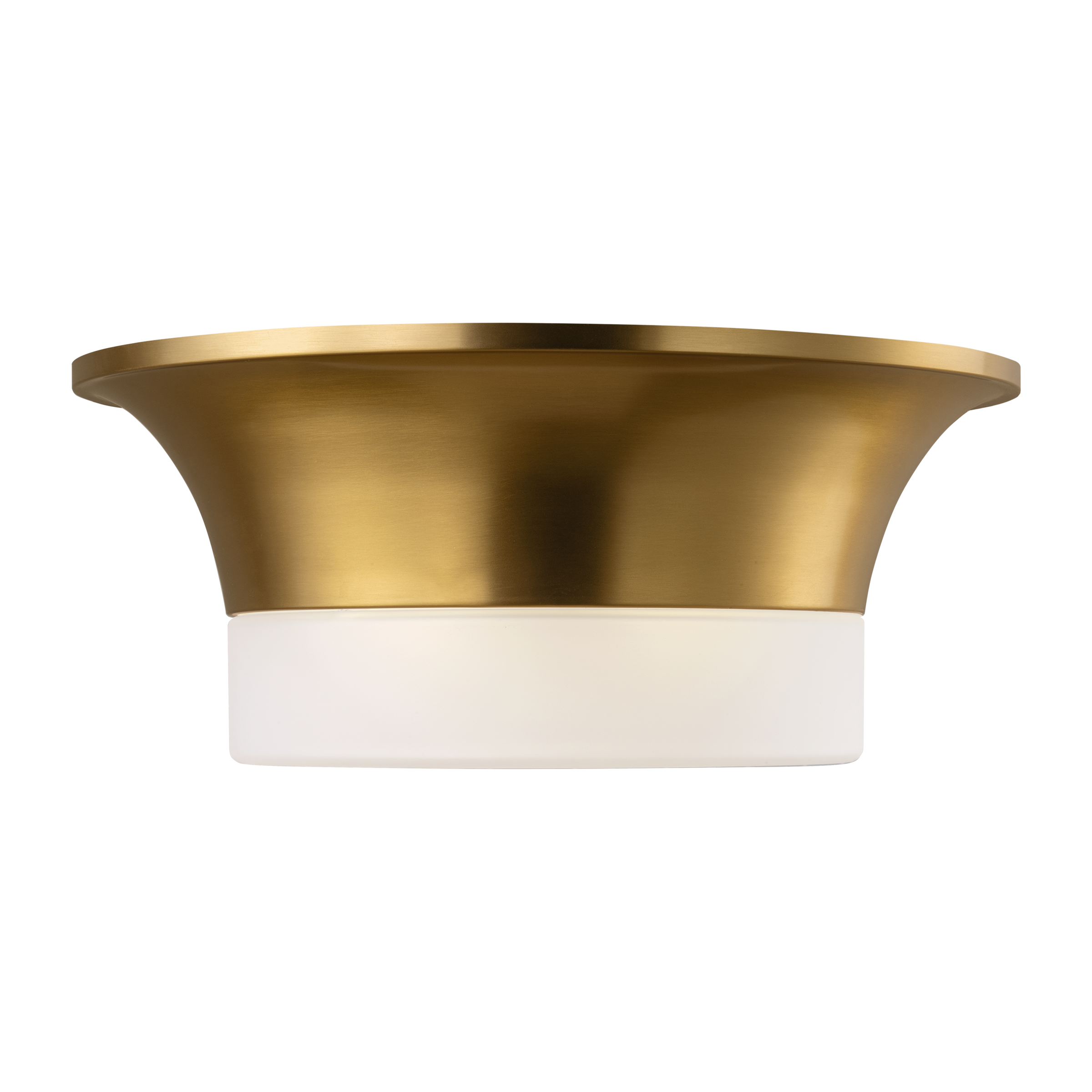 Sina Medium Flush Mount Burnished Brass