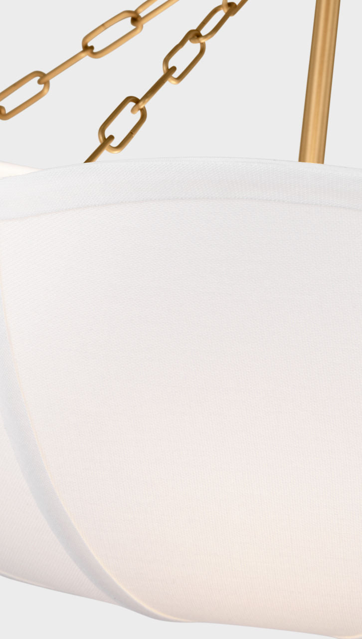 Stassi Medium Semi Flush Mount Burnished Brass
