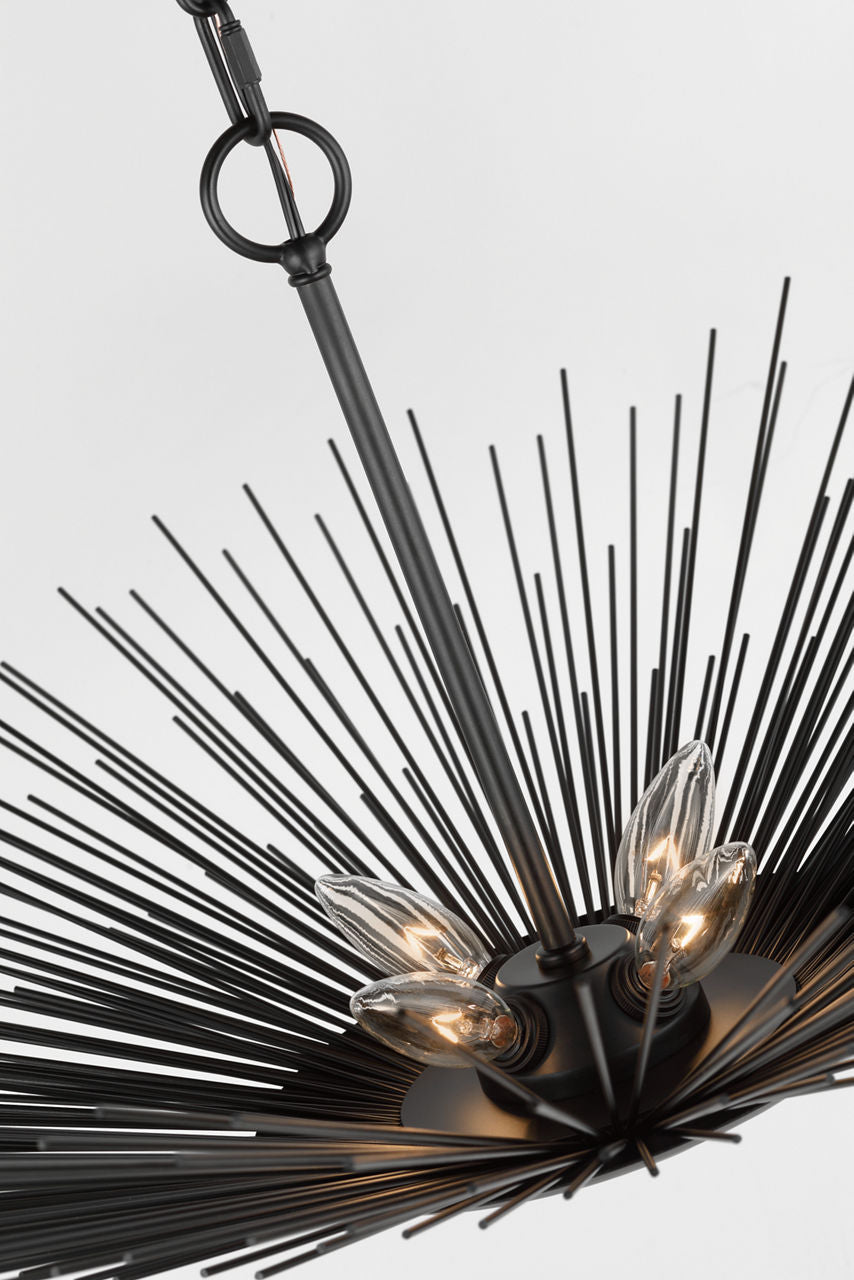 Helios Wide Pendant Aged Iron