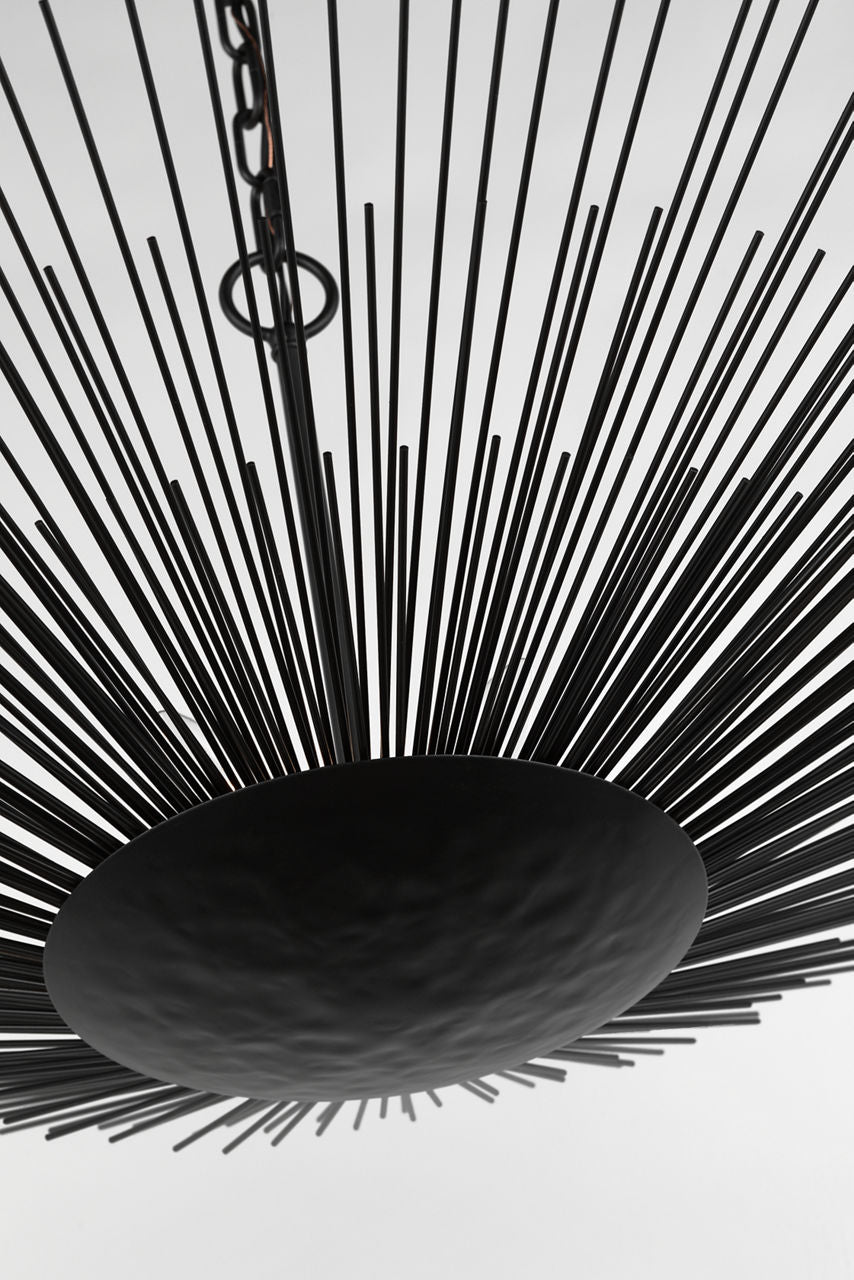 Helios Wide Pendant Aged Iron