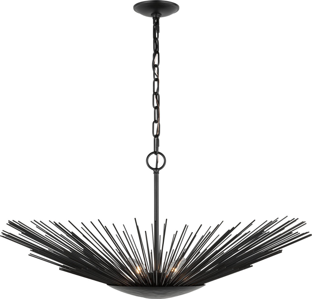Helios Wide Pendant Aged Iron