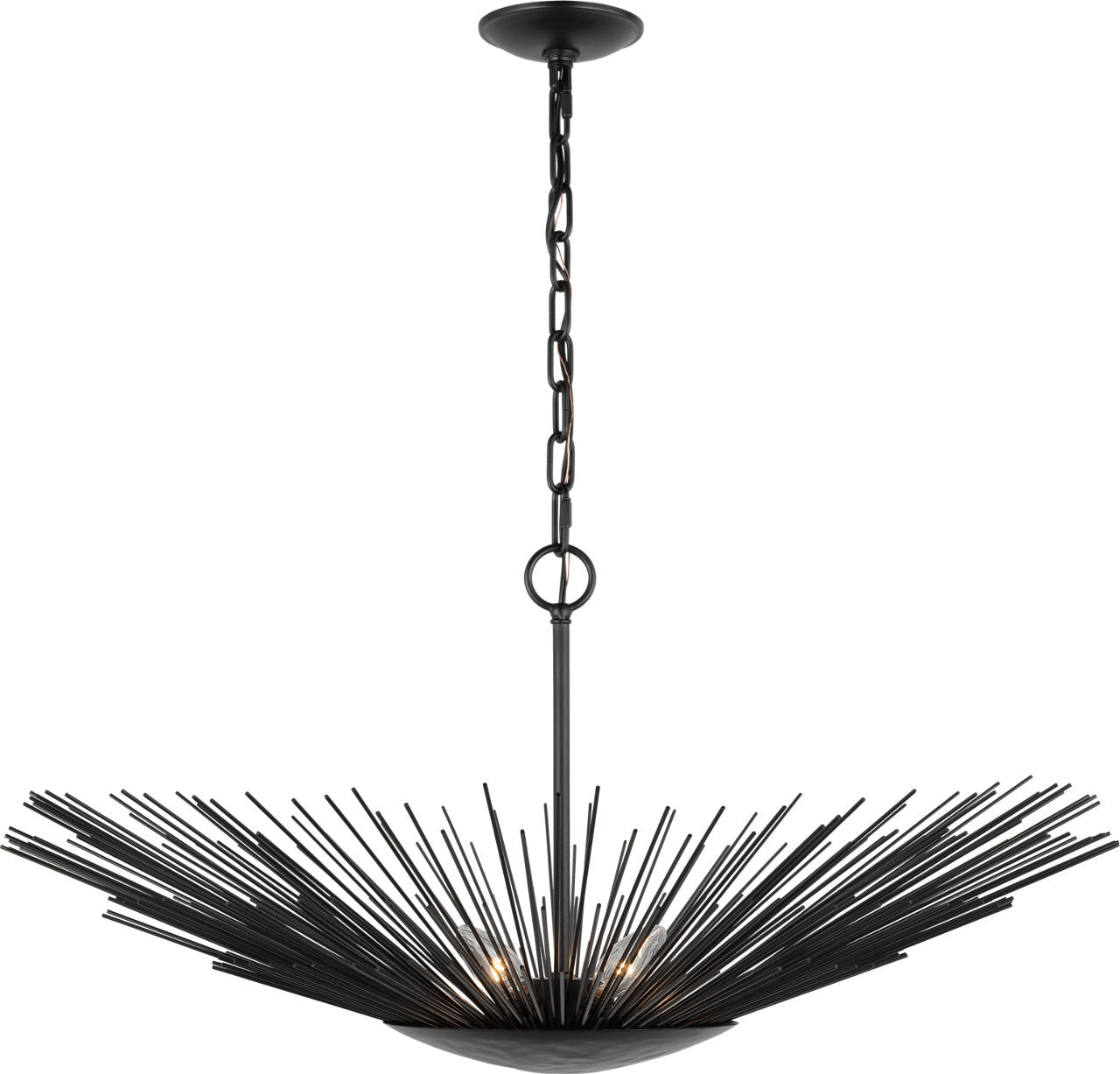 Helios Wide Pendant Aged Iron