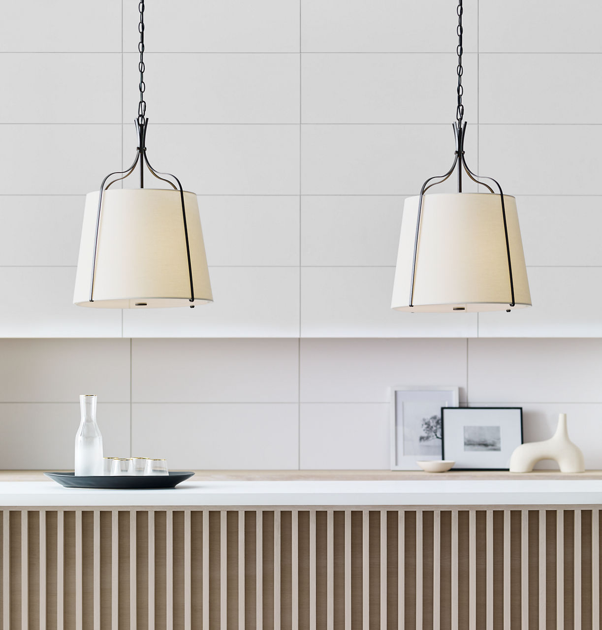 Leander Medium Hanging Shade Smith Steel