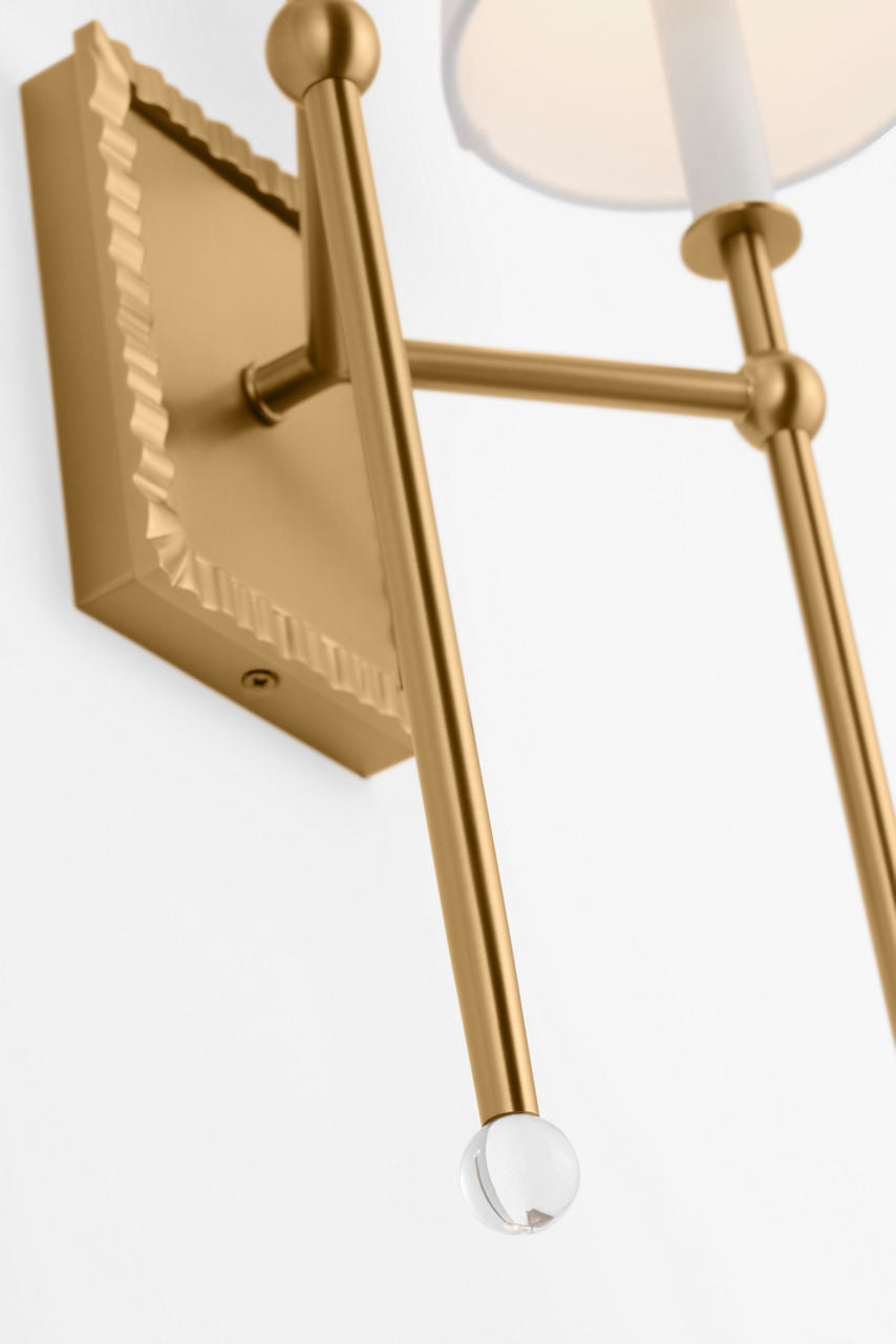 Baxley Double Sconce Burnished Brass