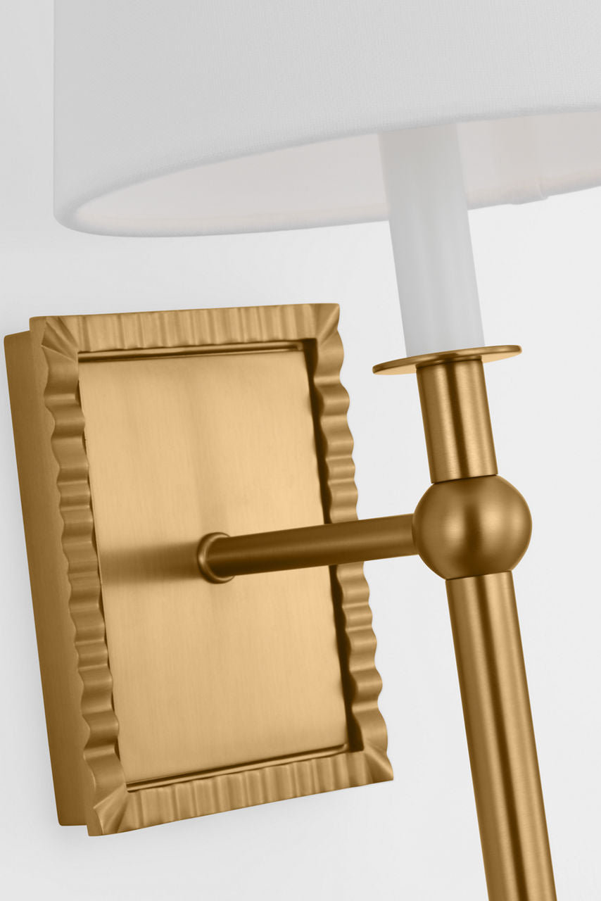 Baxley Tall Sconce Burnished Brass