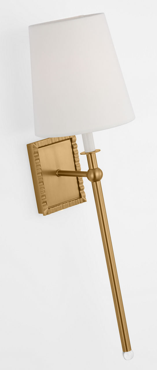 Baxley Tall Sconce Burnished Brass