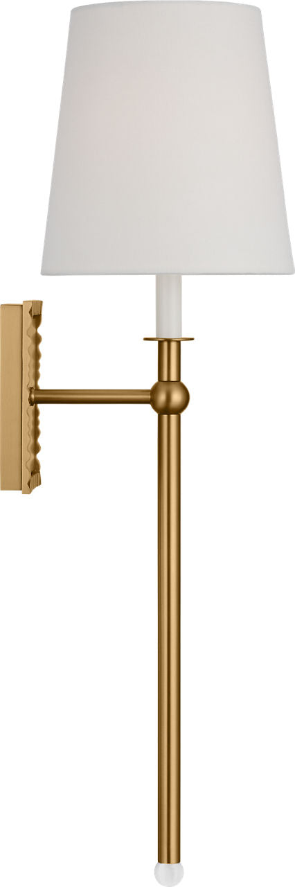 Baxley Tall Sconce Burnished Brass