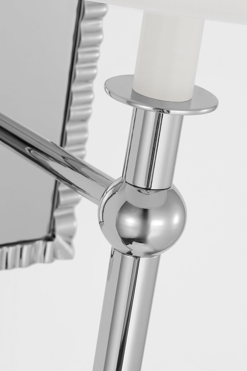 Baxley Tall Wall Sconce Polished Nickel