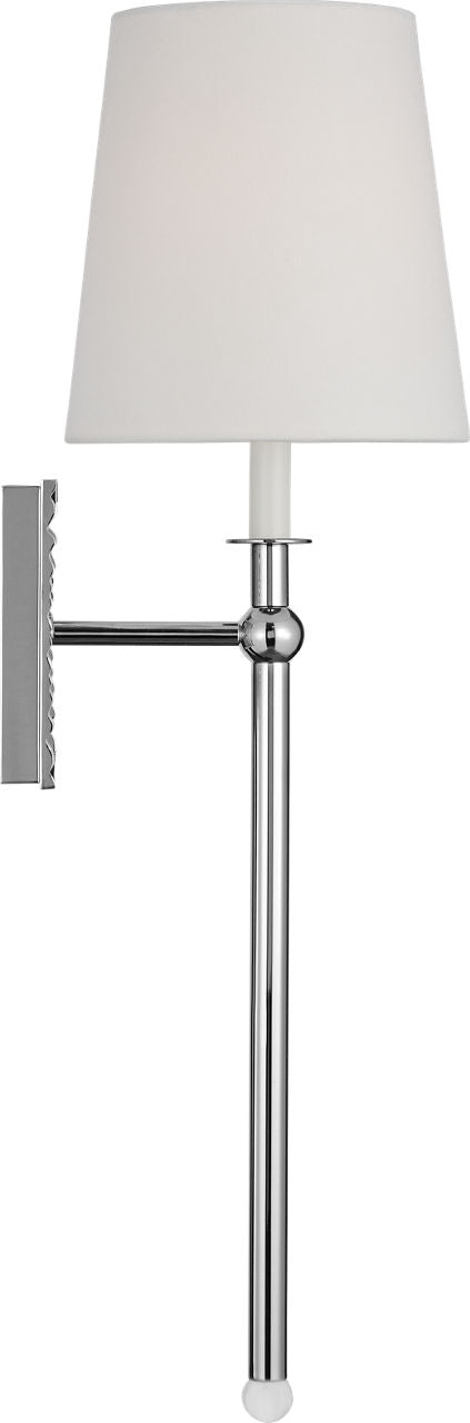 Baxley Tall Wall Sconce Polished Nickel