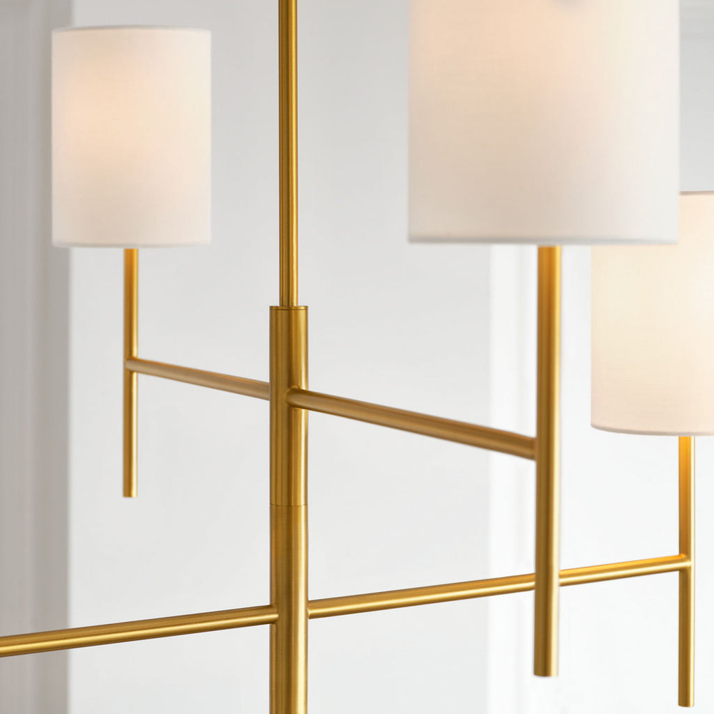 Key Large Chandelier Burnished Brass