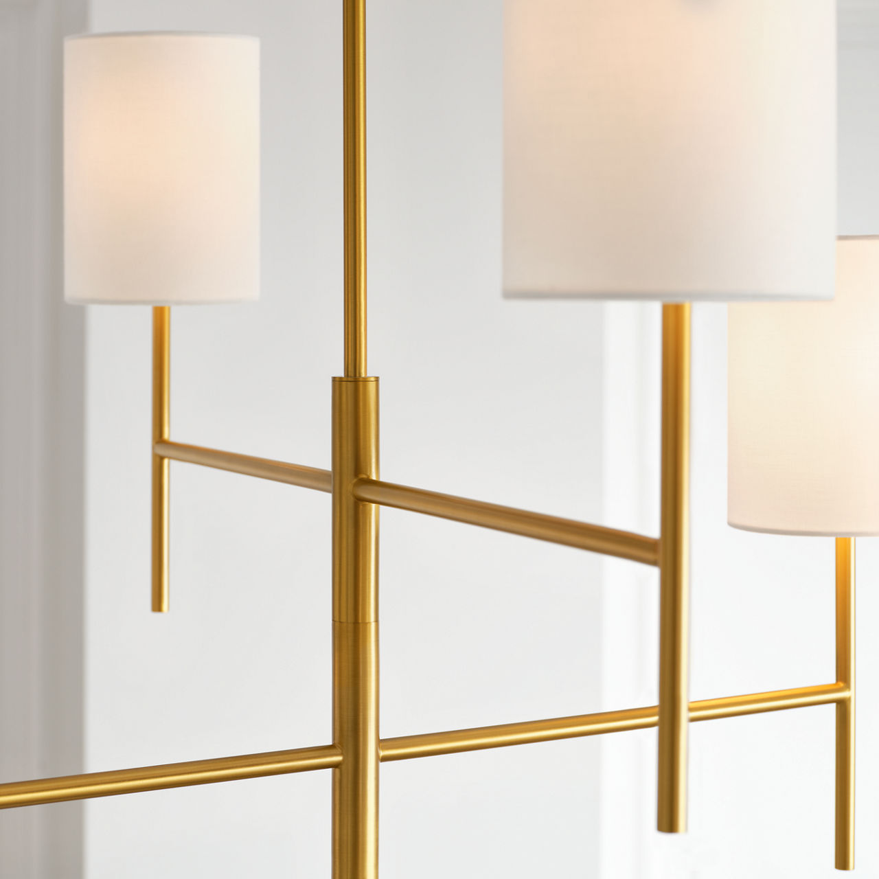 Key Large Chandelier Burnished Brass