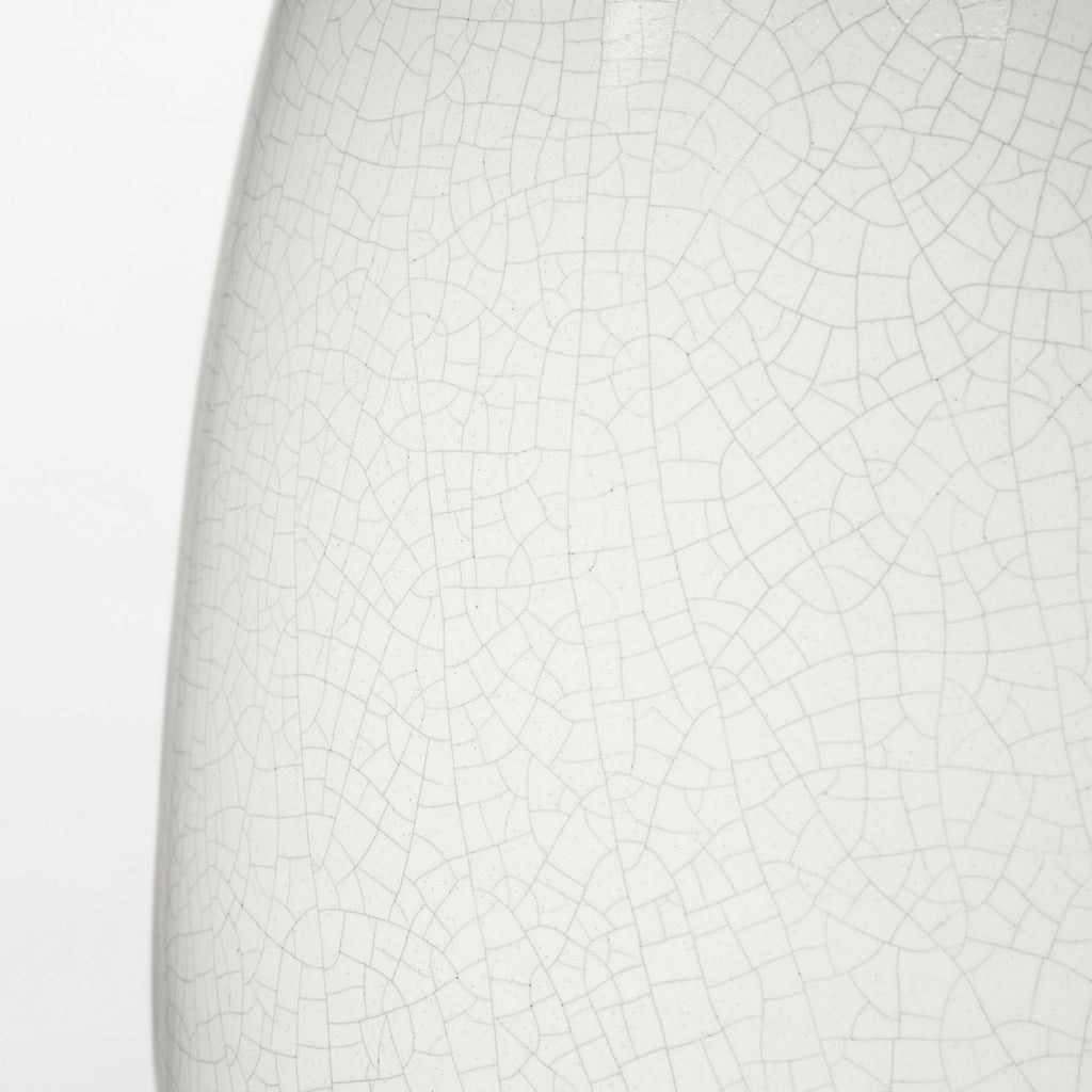 Roma Table Lamp White Crackle Bulbs Inc