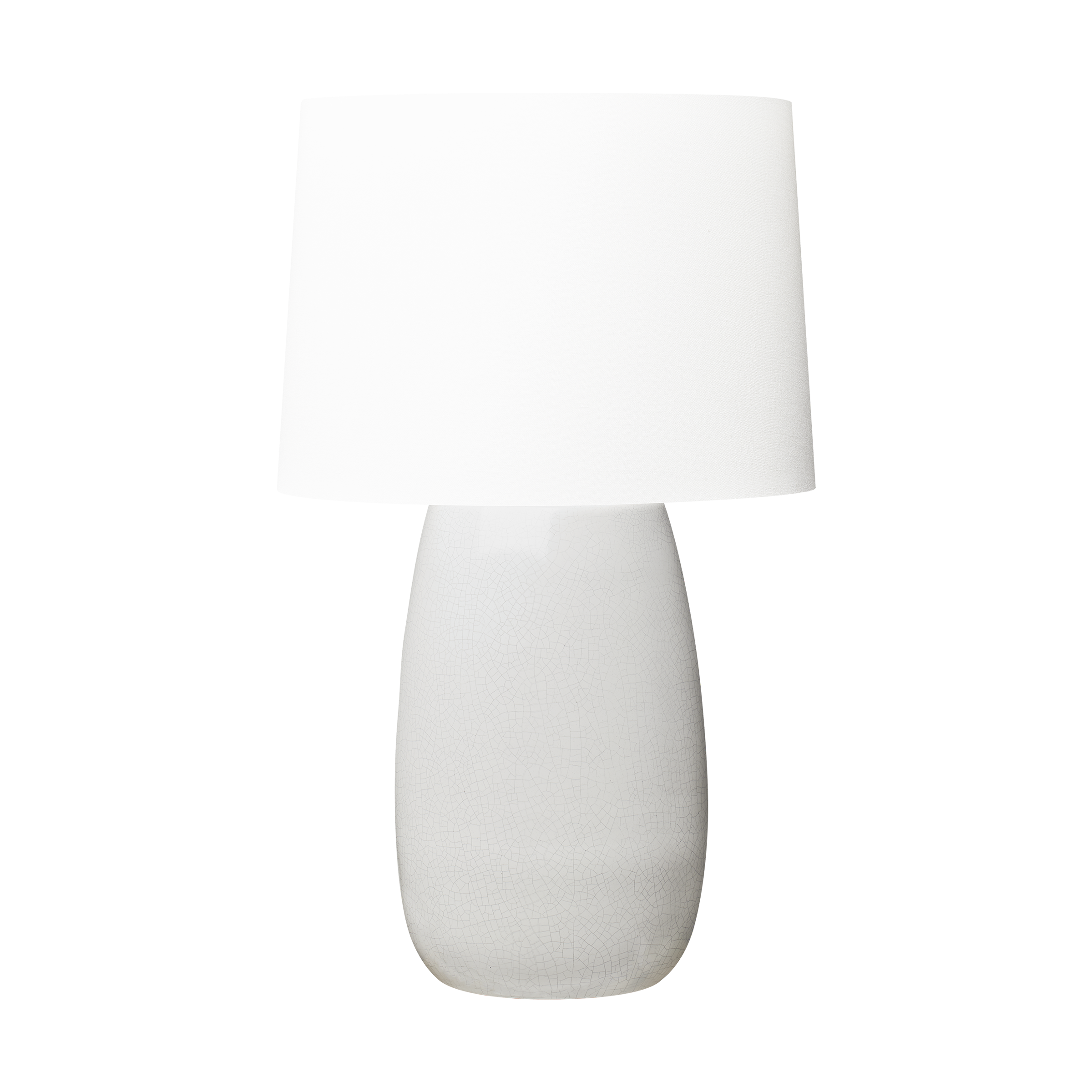 Roma Table Lamp White Crackle Bulbs Inc